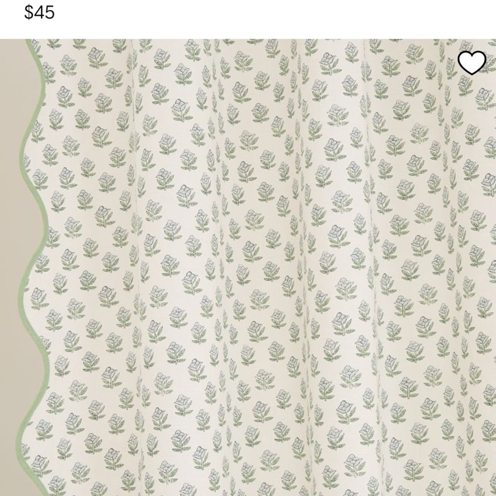 Rhode Begonia West Elm Shower Curtain